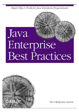 Java Enterprise Best Practices １ O’Reilly – Java Enterprise Best Practices ２