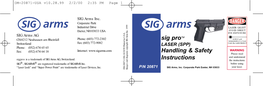 Sig Protm Handling & Safety Instructions