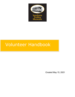 Volunteer Handbook