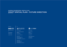 DRAFT SPATIAL PLAN - FUTURE DIRECTION May 2020 | DRAFT | Rev 6