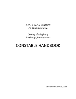 Constable Handbook