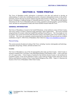 Section 4: Town Profile