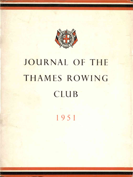 Journal of the Thames Rowing Club