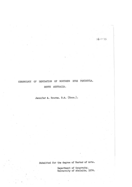 Chronology of Denudation of Northern Eyre Peninsula, South Australia