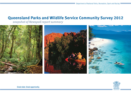 Queensland Parks and Wildlife Service Community Survey 2012