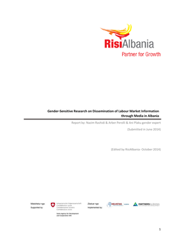 Gender-Sensitive Research on Dissemination of Labour Market Information Through Media in Albania