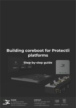 Building Coreboot for Protectli Platforms