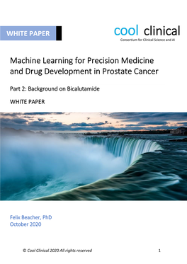 Machine Learning for Precision Medicine and Drug Development in Prostate Cancer