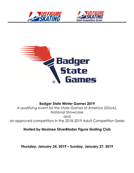 Badger State Winter Games 2019 a Qualifying Event For