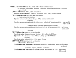 Labrisomidae