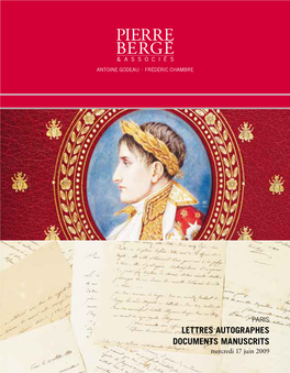 Lettres Autographes Documents Manuscrits