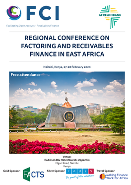 Regional Conference on Factoring and Receivables Finance in East Africa