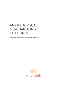 Anythink Visual Merchandising Guidelines