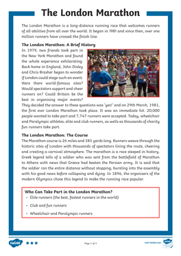 The London Marathon