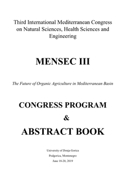 Mensec Iii Abstract Book