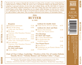 Rutter’S Radiant Requiem