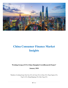 China Consumer Finance Market Insights