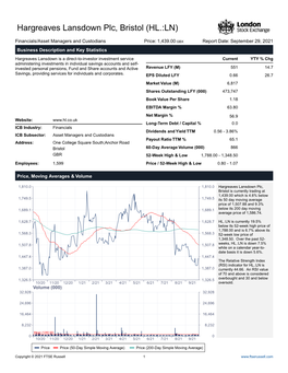 Hargreaves Lansdown Plc, Bristol (HL.:LN)