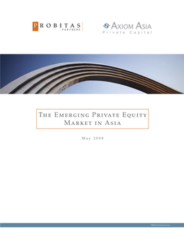 The Emerging Private Equity Market in Asia