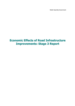 Economic Effects of Transport Infrastructure Improvements