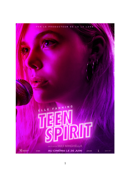 Dossier-De-Presse Teen-Spirit.Pdf