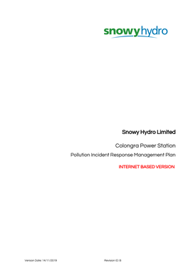Snowy Hydro Limited Colongra Power Station