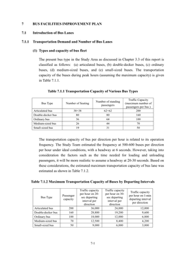 7 BUS FACILITIES IMPROVEMENT PLAN 7.1 Introduction of Bus Lanes