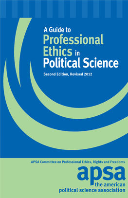 Professional Political Science Ethics