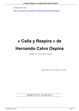 De Hernando Calvo Ospina