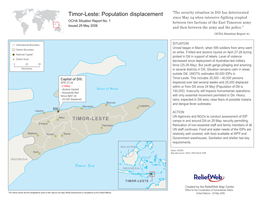 Timor-Leste: Population Displacement Since May 24 When Intensive Figthing Erupted OCHA Situation Report No