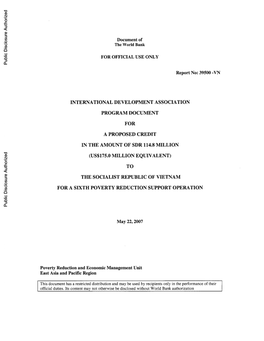 World Bank Document