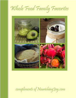 Real Food Sampler Cookbook