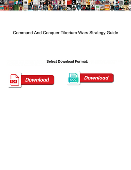 Command and Conquer Tiberium Wars Strategy Guide