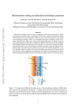 Electrostatic Cooling at Electrolyte-Electrolyte Junctions