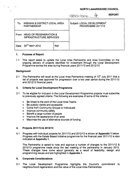 Local Development Programme 201 1/13 Report