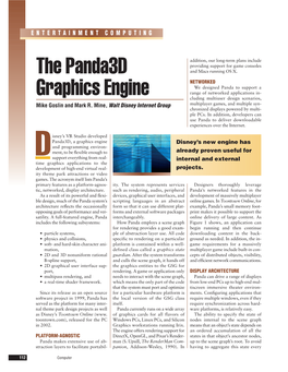 The Panda3d Graphics Engine