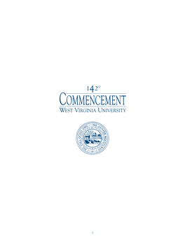 WVU Commencement Program