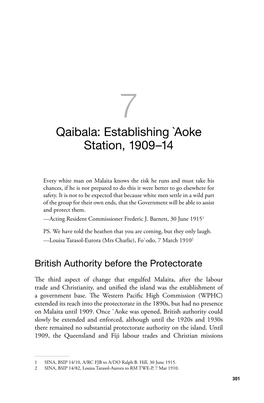 Establishing `Aoke Station, 1909–14