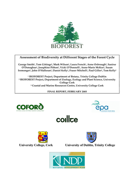 Assessment of Biodiversity at Different Stages of the Forest Cycle