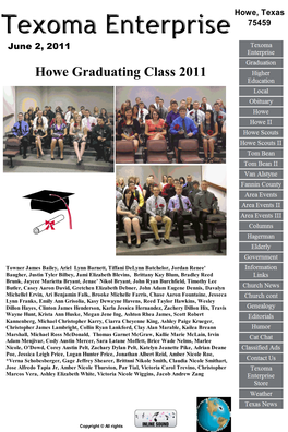 Howe Graduating Class 2011