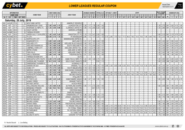 Lower Leagues Regular Coupon 19/07/2019 12:11 1 / 10