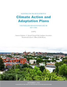 Climate Action and Adaptation Plans