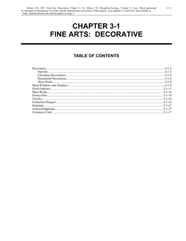 Volume 5, Chapter 3-1: Fine Arts