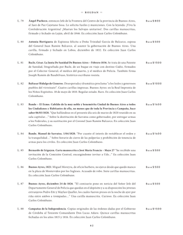 L. 79 Ángel Pacheco, Entonces Jefe De La Frontera Del Centro De La Provincia De Buenos Aires, Base $ 800 Al Juez De Paz Cayetano Sosa