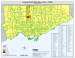 Yiddish by Census Tract