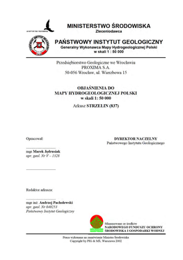 Mapa Hydrogeologiczna Polski W Skali 1:50 000