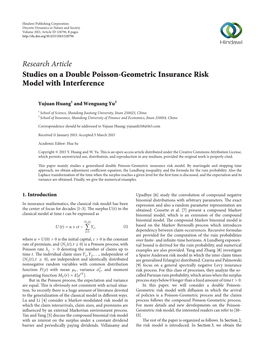 Studies on a Double Poisson-Geometric Insurance Risk Model with Interference