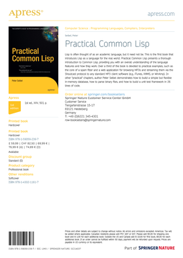 Practical Common Lisp