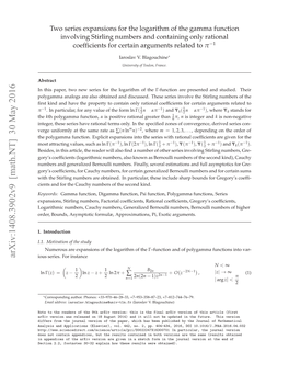 Arxiv:1408.3902V9 [Math.NT] 30 May 2016 Insadfrtecuh Ubr Ftescn Kind