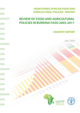 Review of Food and Agricultural Policies in Burkina Faso 2005-2011